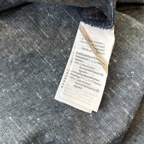 Madewell Chambray Tiefront Cutout Cami Dress Size 4 - Picture 9 of 10